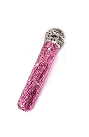 pink microphone