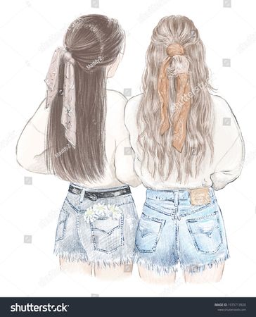 Google Image Result for https://www.shutterstock.com/shutterstock/photos/1975713920/display_1500/stock-photo-two-girls-best-friends-in-sweatshirts-and-jeans-shorts-hand-drawn-illustration-1975713920.jpg