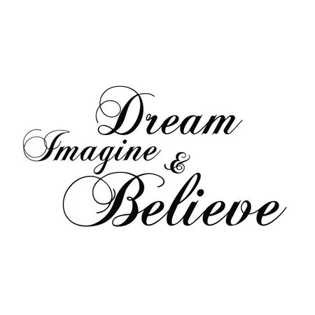 wall quotes wall decals - Dream, Imagine, & Believe