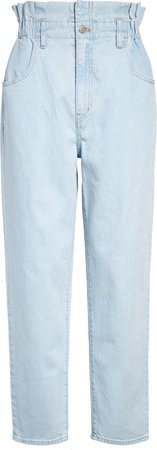 Paperbag High Waist Classic Straight Jeans
