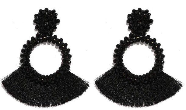 black tassel earrings amazon