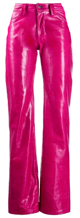 Leather High waist jeans png