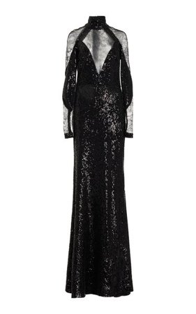 Paillette Lace Gown By Elie Saab | Moda Operandi