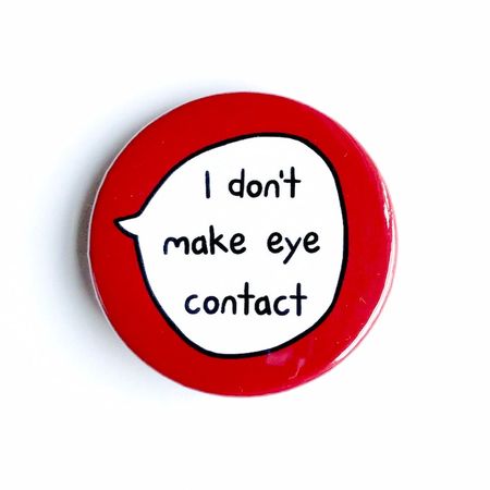 I don't make eye contact || sootmegs.etsy.com