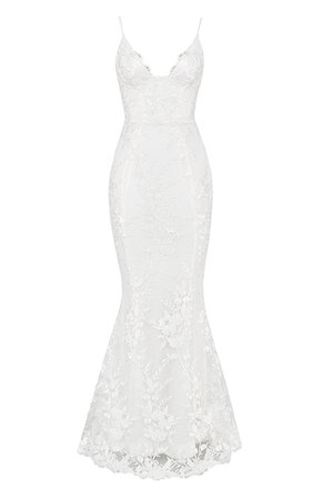Clothing : Bridal : 'Solene' White Lace Bridal Gown