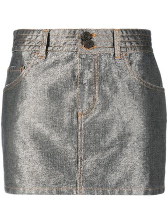 Missoni high-shine Denim Mini Skirt - Farfetch