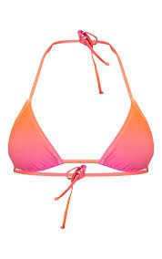 orange yellow pink ombre bikini top - Google Search