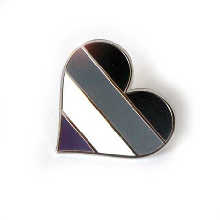 Asexual pride pin