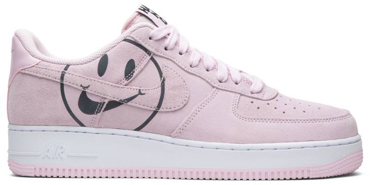 pink air force 1 smiley face