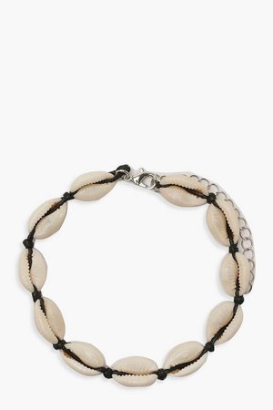 Natural Shell Anklet | Boohoo White