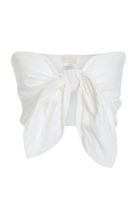 Exclusive Micky Knot-Detailed Bandeau Top By Posse | Moda Operandi