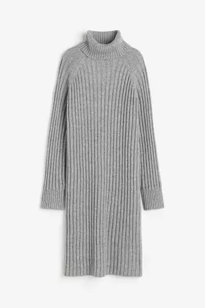 Turtleneck Dress - Gray - Ladies | H&M US