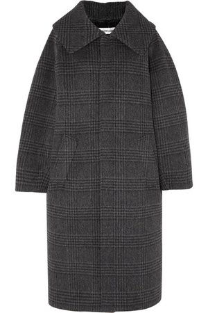 Balenciaga | Incognito Prince of Wales checked wool-blend coat | NET-A-PORTER.COM