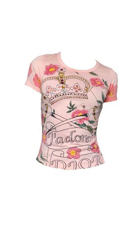 Dior Pink Jadore Tee Shirt Size 10 (M) Listed By Cleo - Tradesy