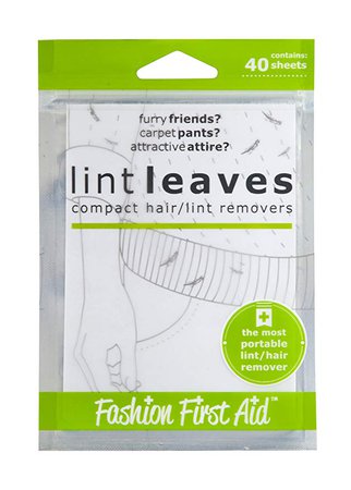 Amazon.com: Fashion First Aid Lint Leaves: Compact Lint & Pet Hair Removers, 40 sheets,White,One size: Home & Kitchen