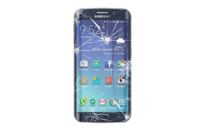 phone Android pnj cracked broken