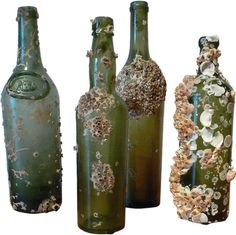 Green Glass Shipwreck Bottles
