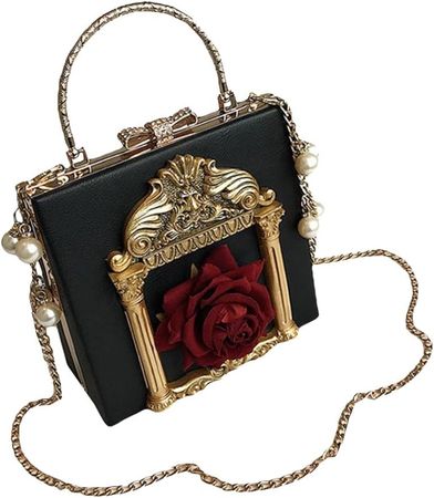 Nite closet Victorian Handbag Gothic Purses Lolita Shoulder Bag for Women Vintage Clutch (Black): Handbags: Amazon.com