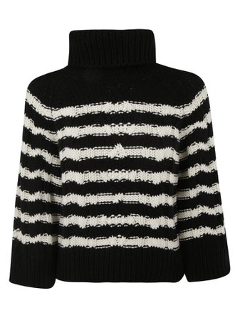RED Valentino Turtleneck Woven Sweater
