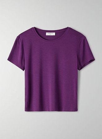 Purple Crop T-shirt