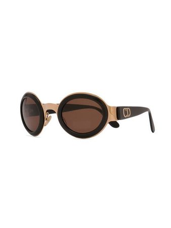 Christian Dior Vintage CD Oval Frame Sunglasses