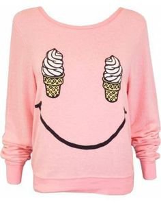 Sweater: cute pink ice cream