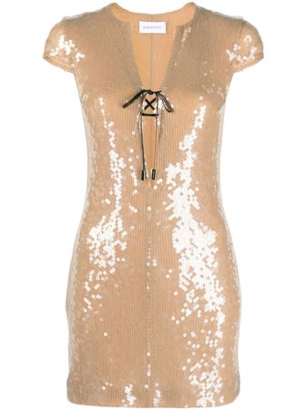 16Arlington sequin-embellished short-sleeve Minidress - Farfetch