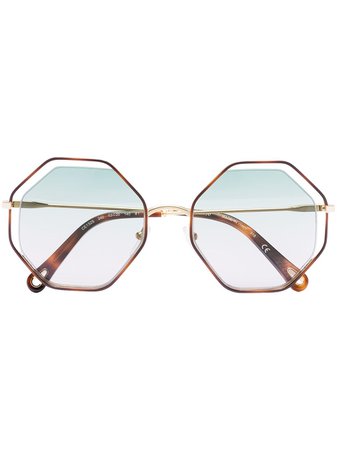 Chloé Eyewear Poppy octagonal-frame Sunglasses - Farfetch