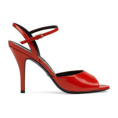 Red Leather Sandal | GUCCI® US