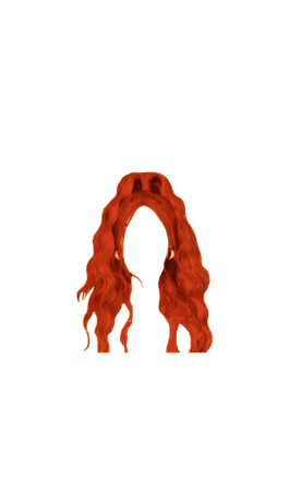 Hair Ginger High Ponytail - Wavy 1 (Dei5 edit)