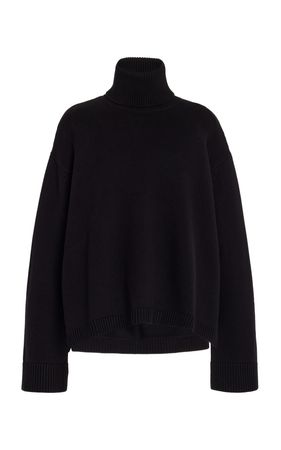 Rhea Turtleneck Knit Wool-Cotton Sweater By The Frankie Shop | Moda Operandi