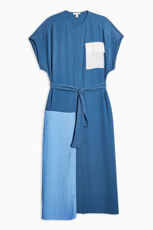 Blue Colour Block Shirt Dress | Topshop blue