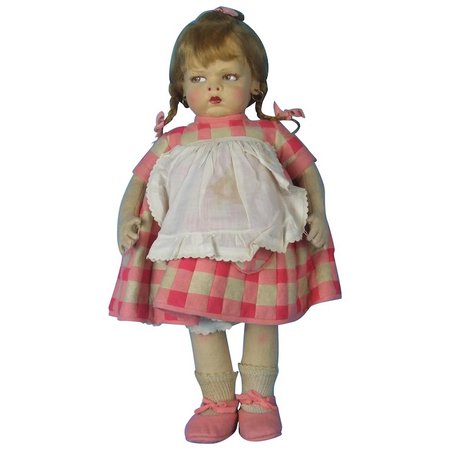 Lenci Grugnetto 1930's Italian Felt Doll : As-Found | Ruby Lane