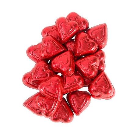 Palmer Red Foiled Milk Chocolate Flavored Hearts - Bulk Bags - Walmart.com