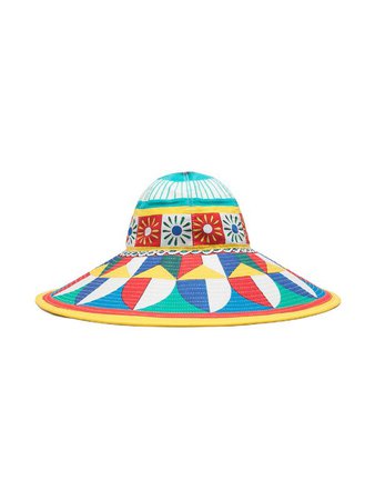 Dolce & Gabbana geometric-print Sun Hat - Farfetch