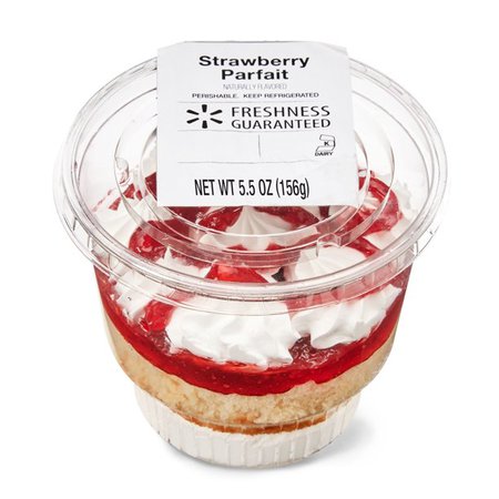 *clipped by @luci-her* Freshness Guaranteed Strawberry Shortcake Parfait, 5.5 oz - Walmart.com - Walmart.com