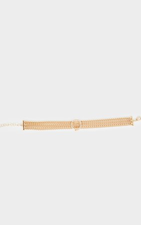 Gold Mutli Chain Bracelet | PrettyLittleThing USA