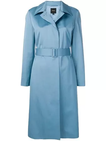 Theory belted trench coat £755 - Shop Online SS19. Same Day Delivery in London
