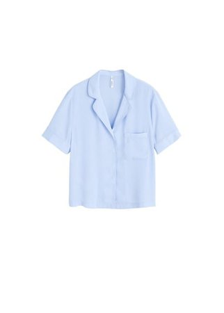 MANGO Camp-collar blouse