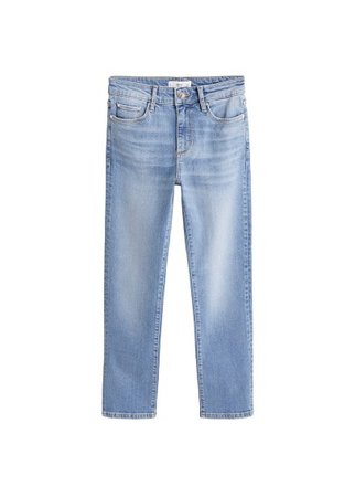 MANGO Straight-medium wash jeans
