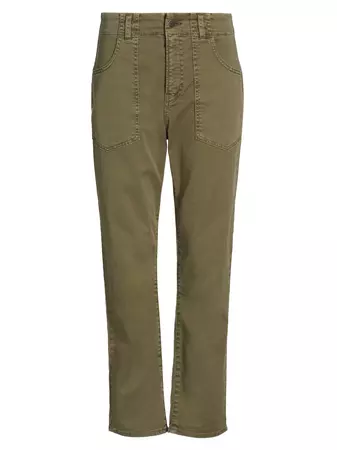 Shop Veronica Beard Arya Cotton-Blend Straight-Leg Cargo Pants | Saks Fifth Avenue