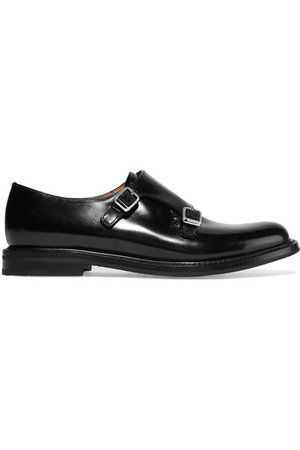 Church's | Lora R buckled glossed-leather brogues | NET-A-PORTER.COM