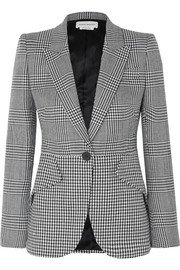 Alexander McQueen | Layered Prince of Wales and houndstooth checked wool shorts | NET-A-PORTER.COM