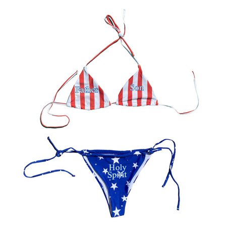 American Flag Holy Trinity Bikini – Praying