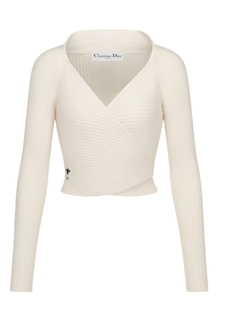 Christian Dior | Ivory Wrap Sweater