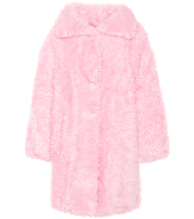 Balenciaga Oversized Fluffy Faux-fur Swing Coat In 2962 Pink | ModeSens
