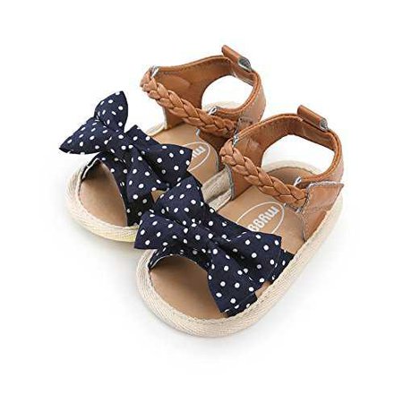 Amazon.com: CoKate Baby Toddler Boy Girls Bow Knot Sandals First Walker Shoes (12-18 Months, khaki): Clothing