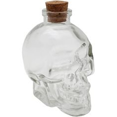 skull glass jar