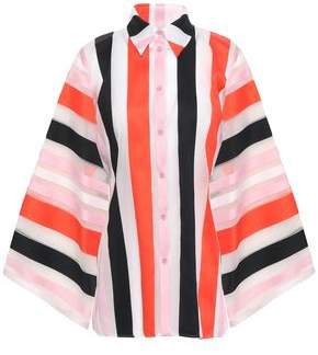 Striped Cotton-blend Organza Shirt