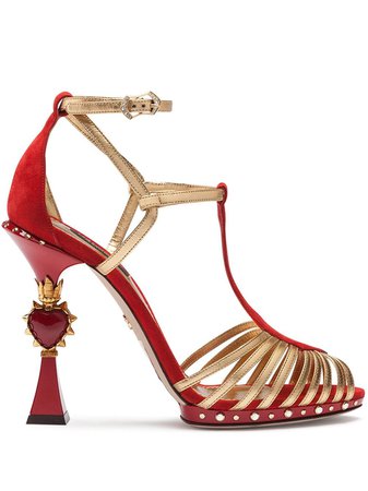 Dolce & Gabbana sculpted-heel Bette Sandals - Farfetch